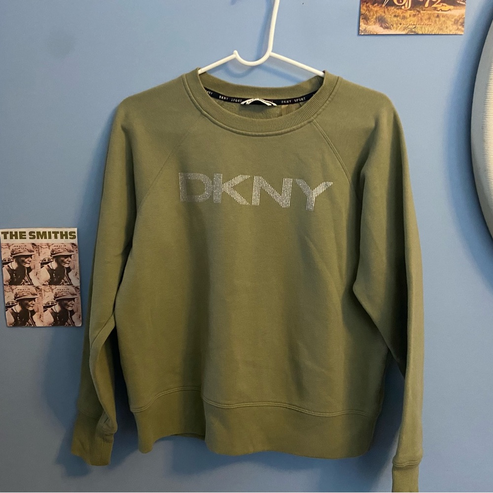 Y2k Green DKNY Crewneck
